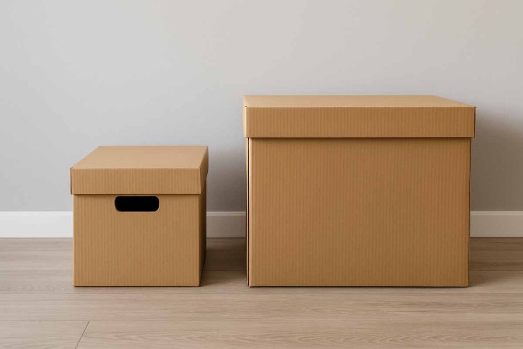Unterschied zwischen kleinen & großen Umzugskartons – welcher Karton für welchen Zweck?